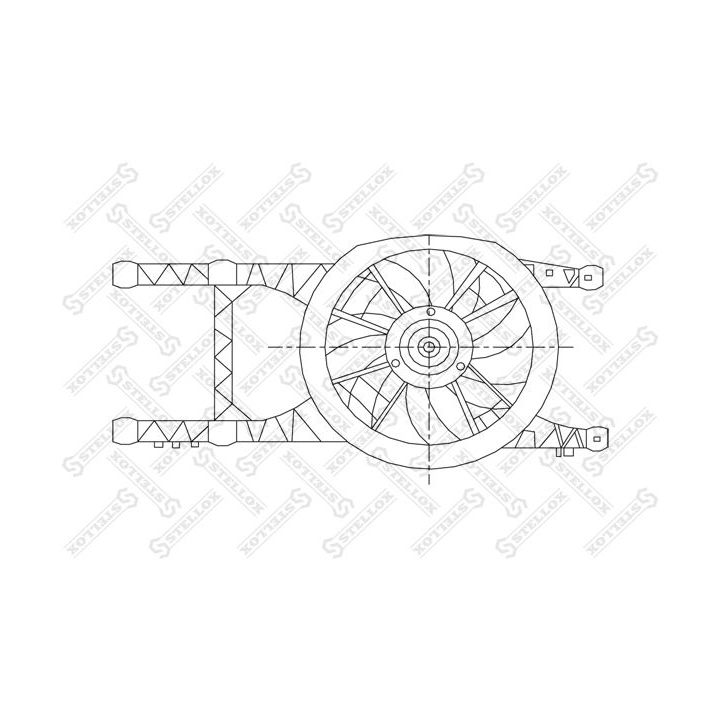 Ventiliatorius, radiatoriaus STELLOX 29-99012-SX