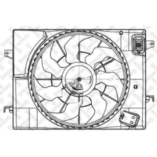 Ventiliatorius, radiatoriaus STELLOX 29-99186-SX