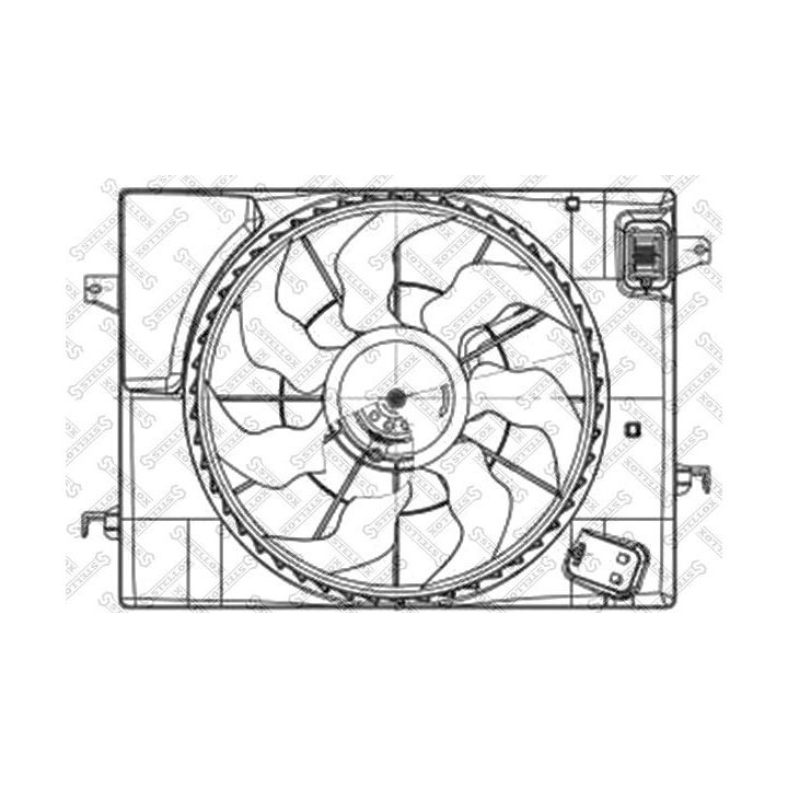 Ventiliatorius, radiatoriaus STELLOX 29-99186-SX