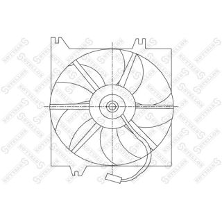Ventiliatorius, radiatoriaus STELLOX 29-99401-SX