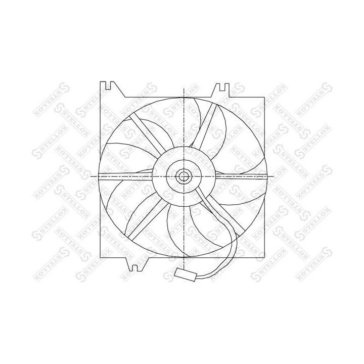 Ventiliatorius, radiatoriaus STELLOX 29-99401-SX