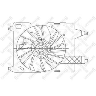 Ventiliatorius, radiatoriaus STELLOX 29-99410-SX