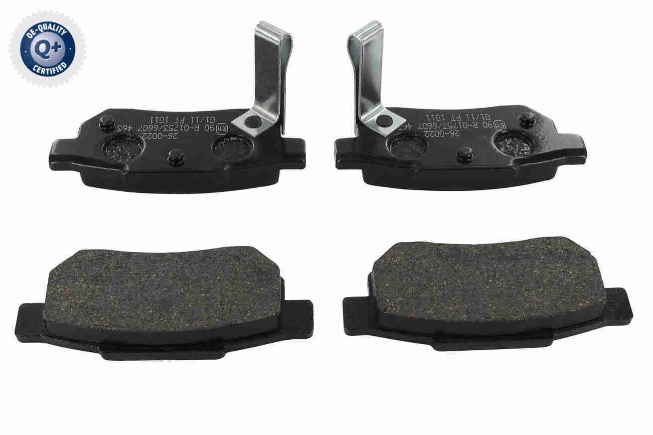 Stabdžių trinkelių rinkinys, diskinis stabdys ACKOJA A26-0022