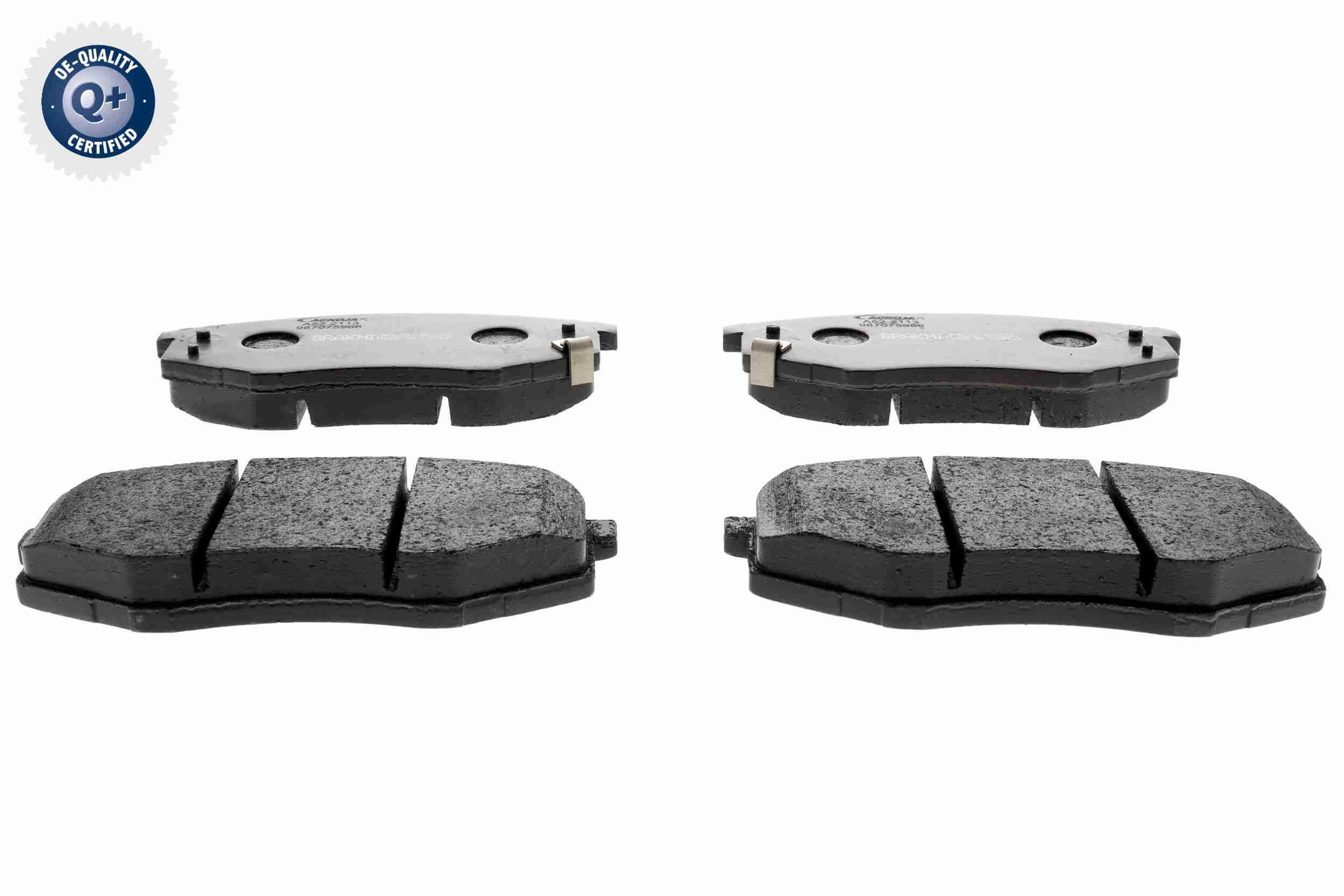 Stabdžių trinkelių rinkinys, diskinis stabdys ACKOJA A52-2116