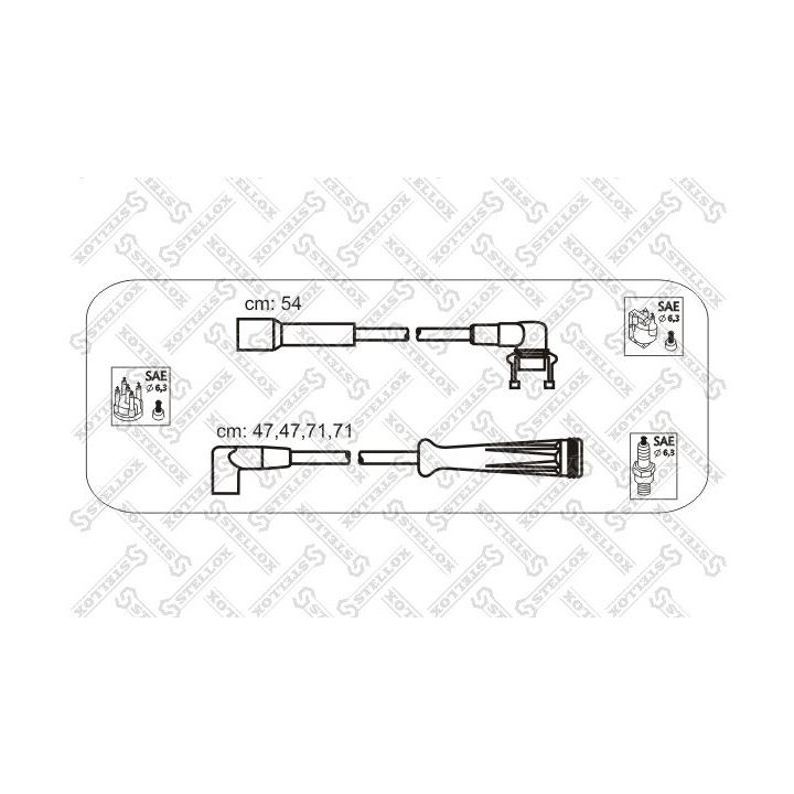 Uždegimo laido komplektas STELLOX 10-38016-SX
