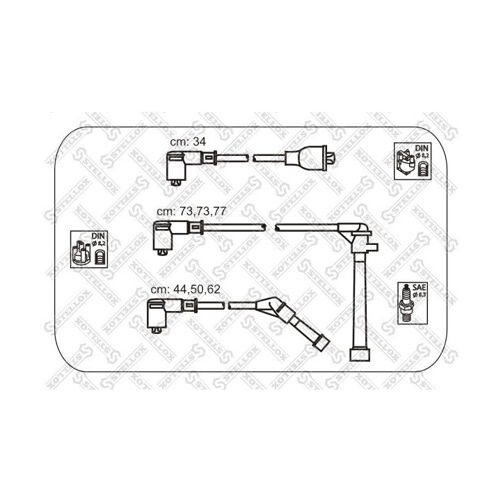 Uždegimo laido komplektas STELLOX 10-38266-SX