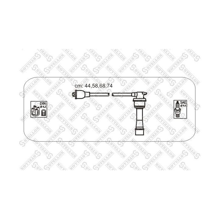 Uždegimo laido komplektas STELLOX 10-38399-SX