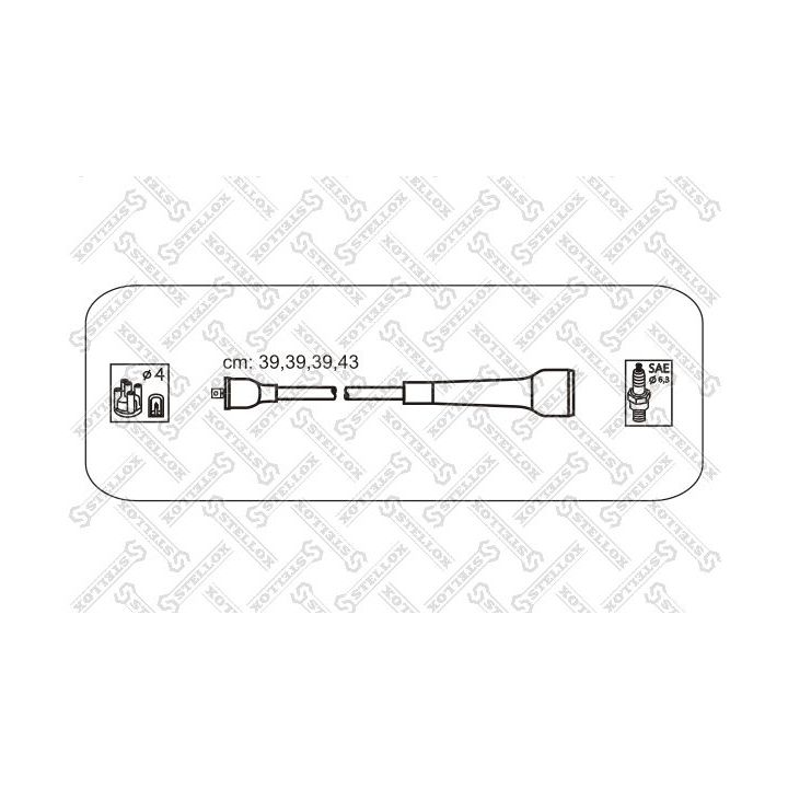 Uždegimo laido komplektas STELLOX 10-38401-SX