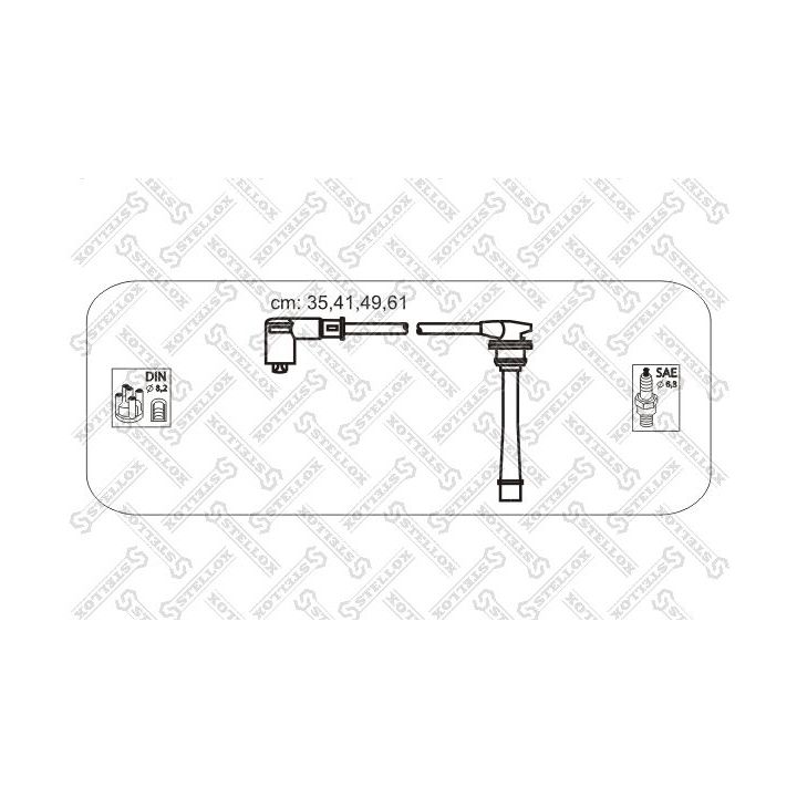 Uždegimo laido komplektas STELLOX 10-38412-SX