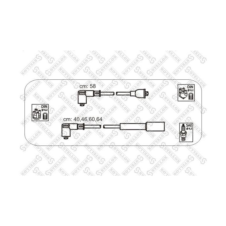 Uždegimo laido komplektas STELLOX 10-38453-SX