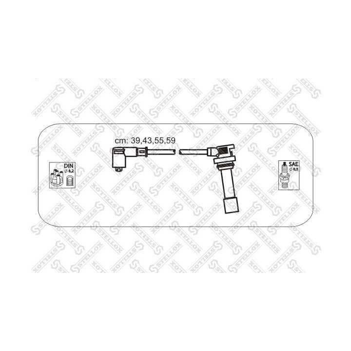 Uždegimo laido komplektas STELLOX 10-38459-SX