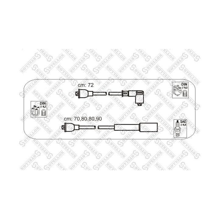 Uždegimo laido komplektas STELLOX 10-38493-SX