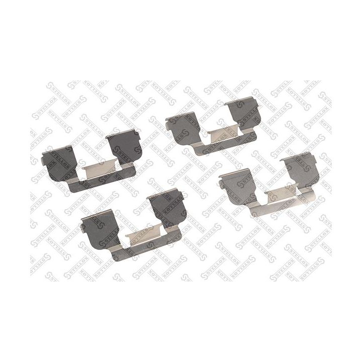 Priedų komplektas, diskinių stabdžių trinkelės STELLOX 00-01570-SX