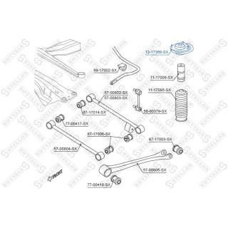 Pakabos statramsčio atraminis guolis STELLOX 12-17368-SX