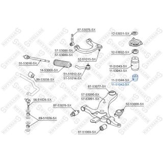 Atraminis buferis, pakaba STELLOX 11-51042-SX