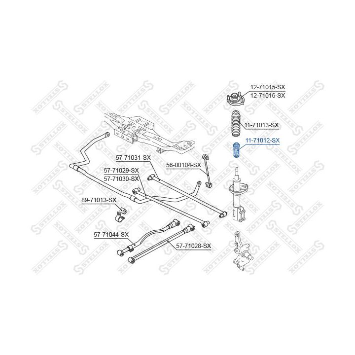 Atraminis buferis, pakaba STELLOX 11-71012-SX