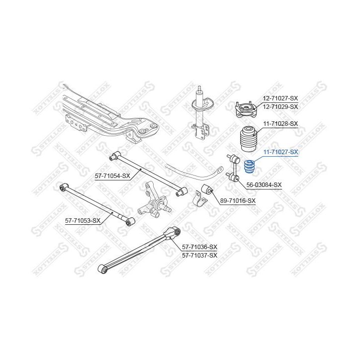 Atraminis buferis, pakaba STELLOX 11-71027-SX