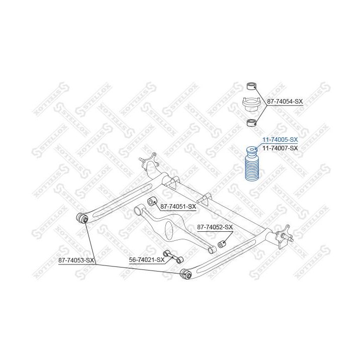 Atraminis buferis, pakaba STELLOX 11-74005-SX