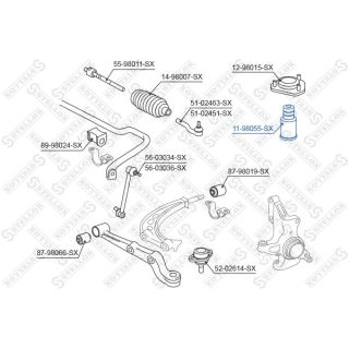 Atraminis buferis, pakaba STELLOX 11-98055-SX