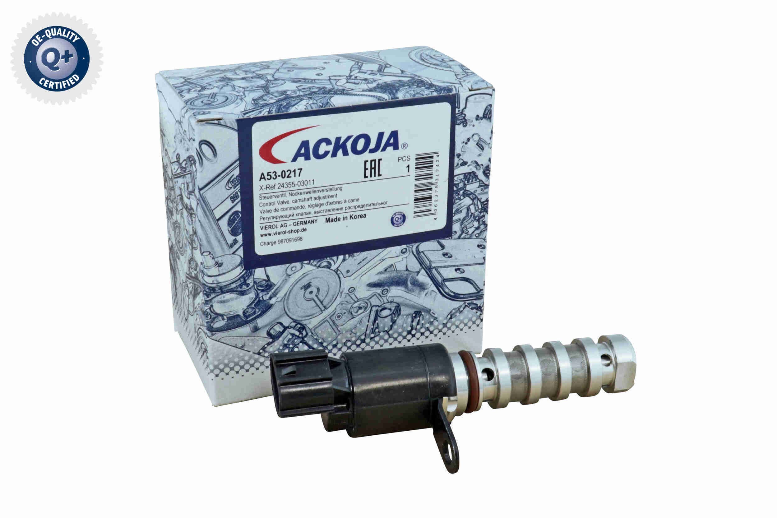 Valdymo vožtuvas, skirstomojo veleno reguliatorius ACKOJA A53-0217