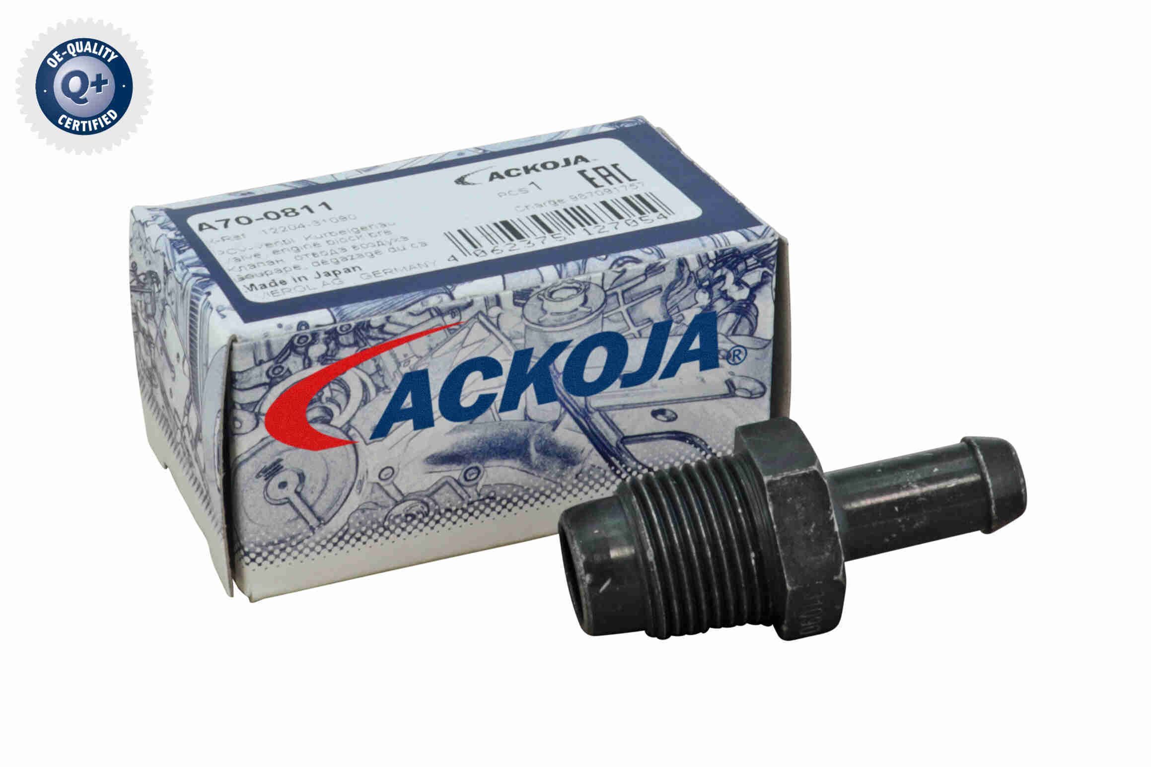 Vožtuvas, variklio bloko alsuoklis ACKOJA A70-0811