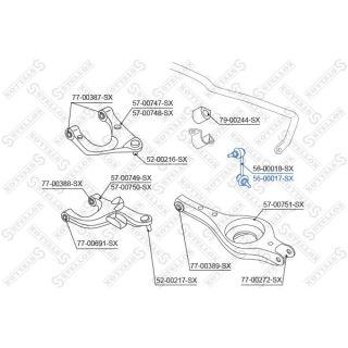 šarnyro stabilizatorius STELLOX 56-00017-SX