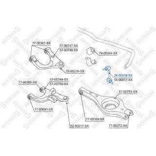 šarnyro stabilizatorius STELLOX 56-00018-SX