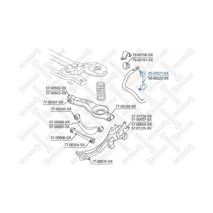 šarnyro stabilizatorius STELLOX 56-00021-SX