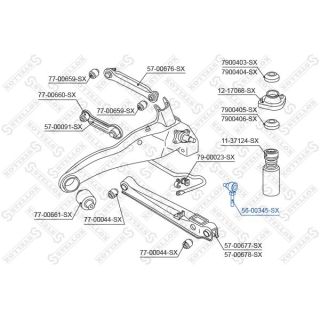 šarnyro stabilizatorius STELLOX 56-00345-SX