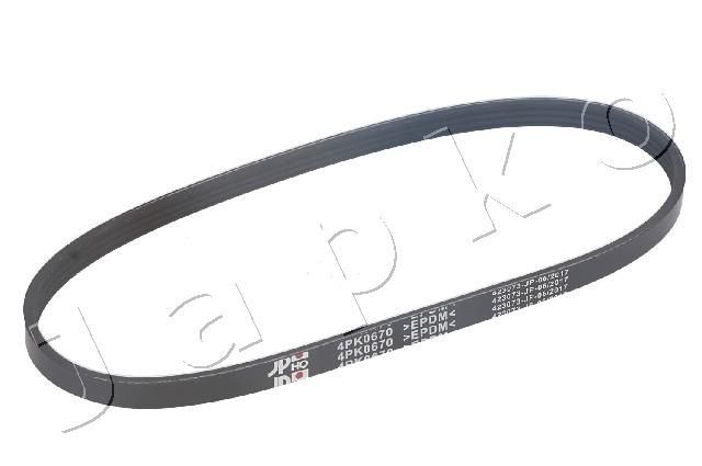 V formos rumbuoti diržai JAPKO 4PK670