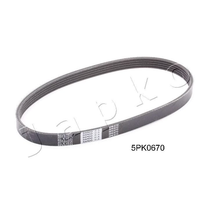 V formos rumbuoti diržai JAPKO 5PK670