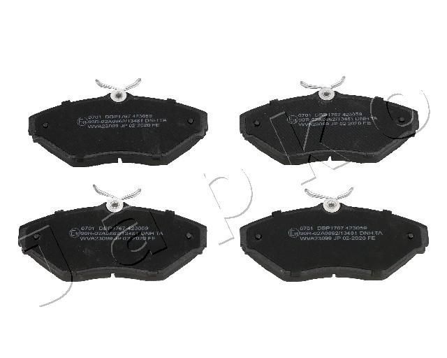 Stabdžių trinkelių rinkinys, diskinis stabdys JAPKO 500701