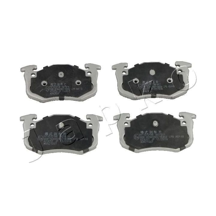 Stabdžių trinkelių rinkinys, diskinis stabdys JAPKO 510701