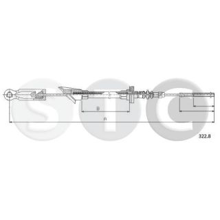 Sankabos trosas STC T482061