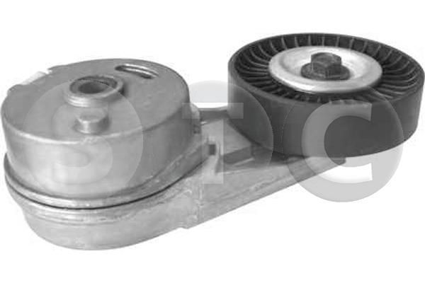 Diržo įtempiklis, V formos rumbuotas diržas STC T449359