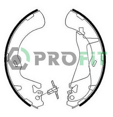 Stabdžių trinkelių komplektas PROFIT 5001-0010