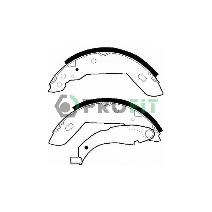 Stabdžių trinkelių komplektas PROFIT 5001-0183