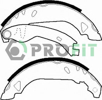 Stabdžių trinkelių komplektas PROFIT 5001-0263