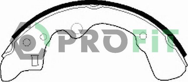 Stabdžių trinkelių komplektas PROFIT 5001-0276