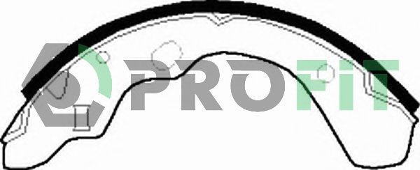 Stabdžių trinkelių komplektas PROFIT 5001-0315