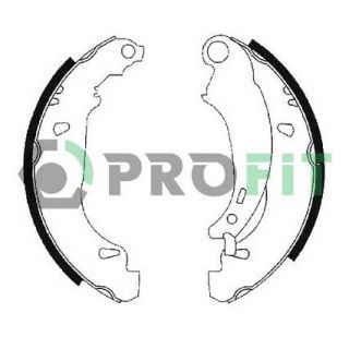 Stabdžių trinkelių komplektas PROFIT 5001-0584