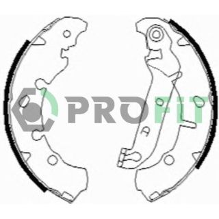 Stabdžių trinkelių komplektas PROFIT 5001-0635