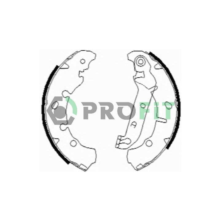 Stabdžių trinkelių komplektas PROFIT 5001-0635