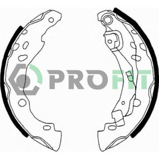 Stabdžių trinkelių komplektas PROFIT 5001-0642