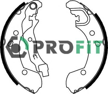 Stabdžių trinkelių komplektas PROFIT 5001-0649