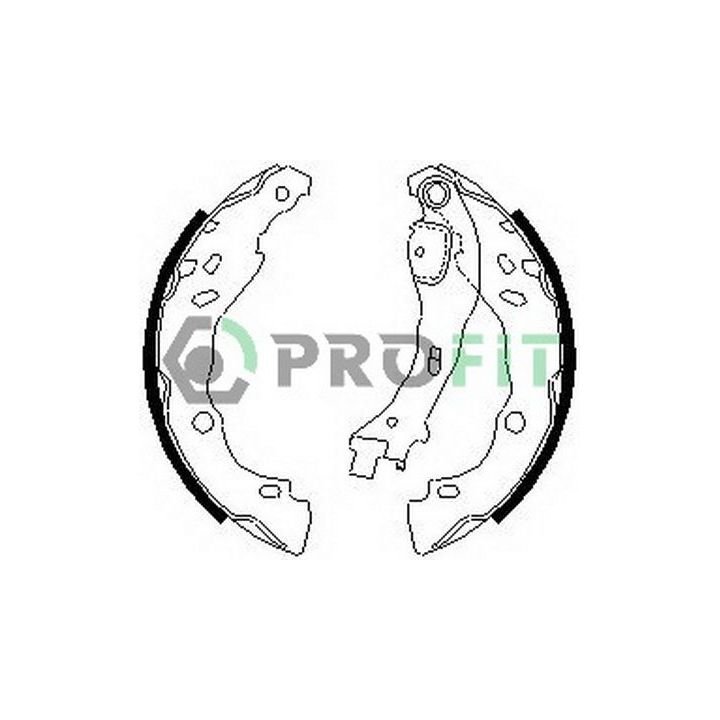 Stabdžių trinkelių komplektas PROFIT 5001-0657