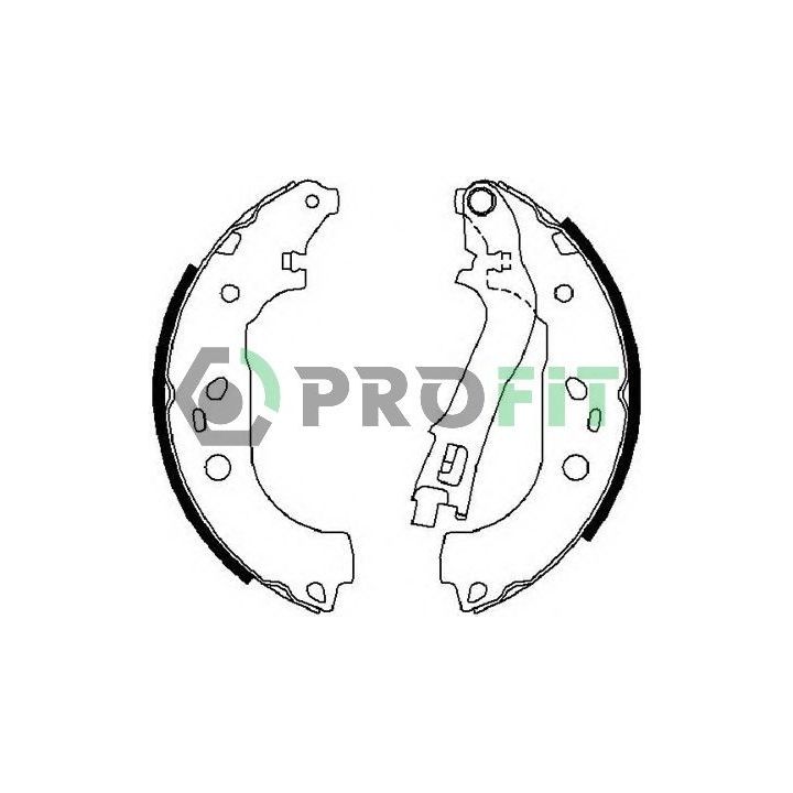 Stabdžių trinkelių komplektas PROFIT 5001-0676