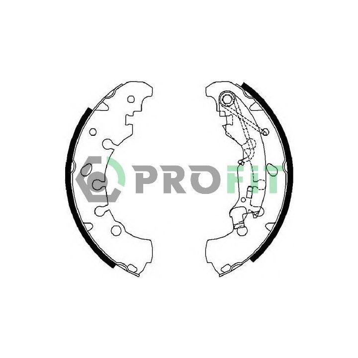 Stabdžių trinkelių komplektas PROFIT 5001-0681