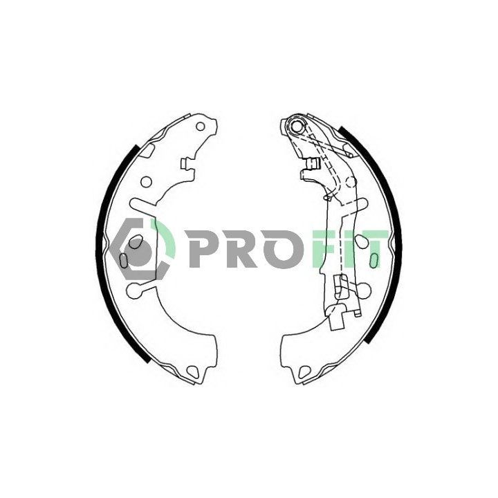 Stabdžių trinkelių komplektas PROFIT 5001-0682