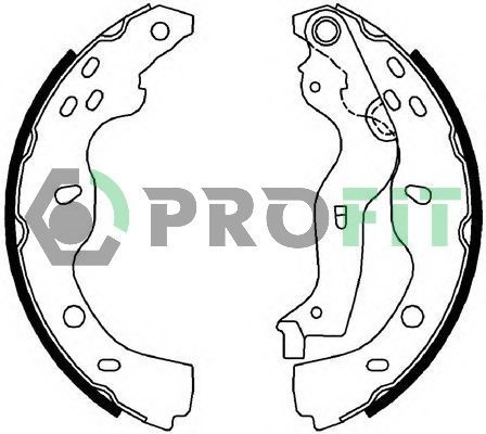 Stabdžių trinkelių komplektas PROFIT 5001-0691